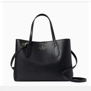 KATE SPADE BLACK HANDBAG Harper Satchel NEW WITH TAGS